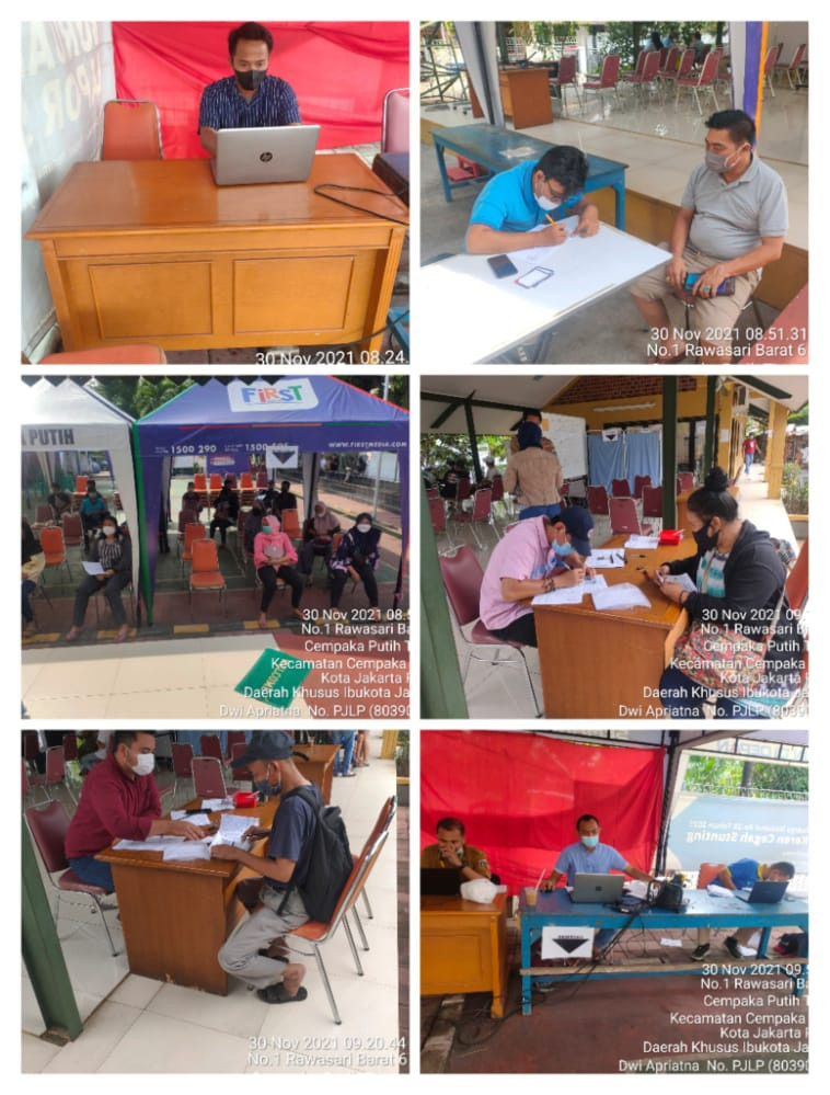 Kegiatan Vaksin di RPTRA Matahari